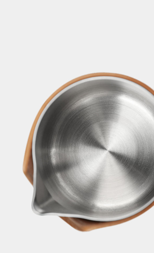 zeroHero Handle-less Milk Pitcher 450 mL (White)