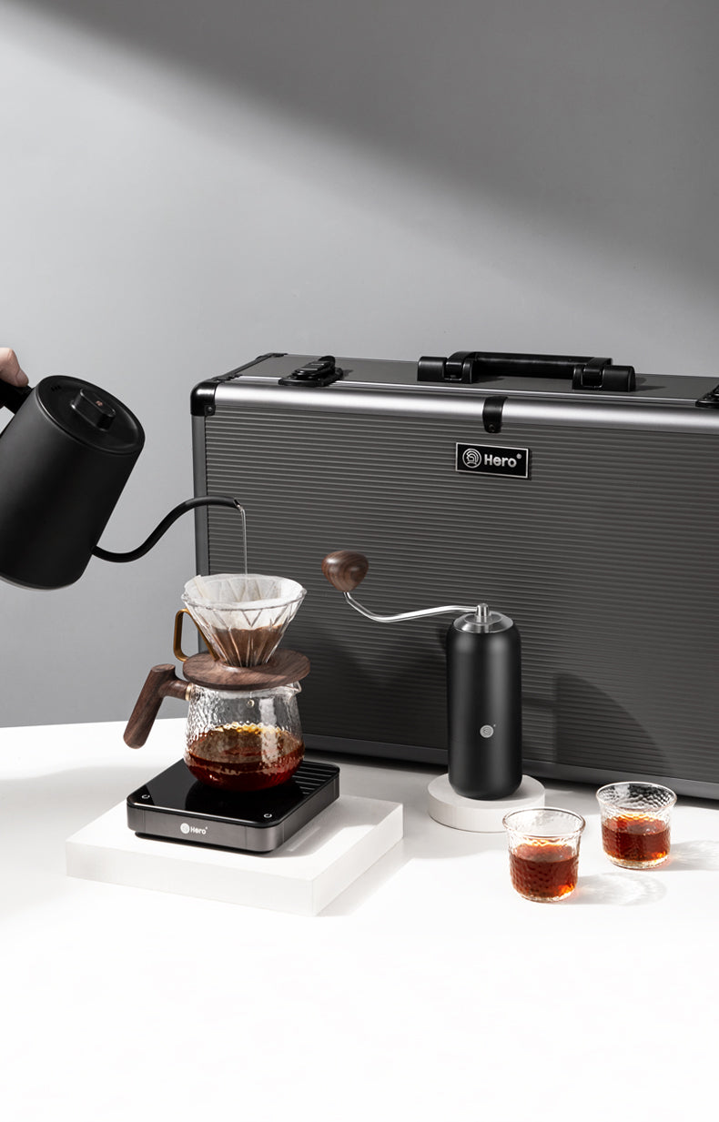 zeroHero Pourover Filter Coffee Suitcase Premium Gift Set