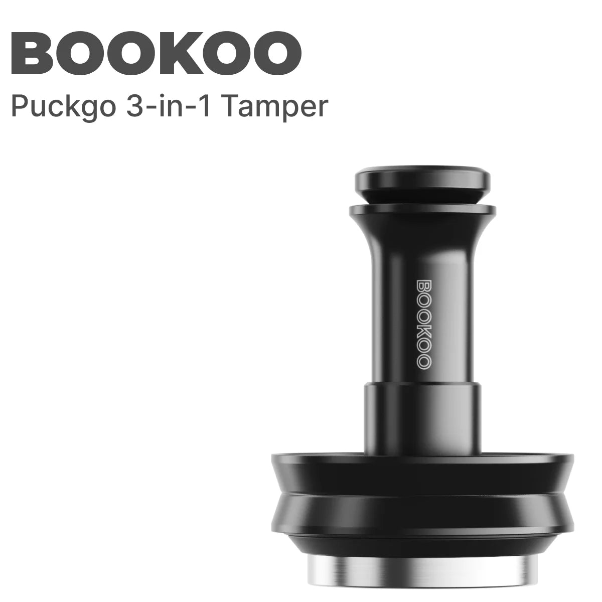 BOOKOO PUCKGO 58.5mm 3-in-1 Tamper (Impact Tamper, Dosing Ring, WDT Combo)