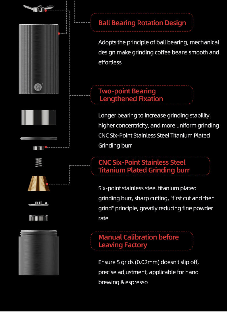 zeroHero Z3 PRO Coffee Hand Grinder
